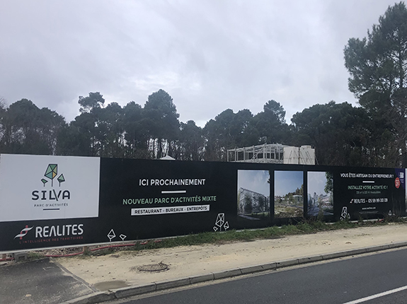 Habillage façade chantier - panneaux de promotion immobilière secteur Bordeaux Gironde 33